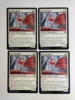 4x Mtg Phyrexia All Will Be One Flensing Raptor NM/M Magic The Gathering - Image 1