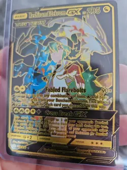 Reshiram & Zekrom GX Black Foil Fan Art Vinyl Collector Pokemon Card - Image 5
