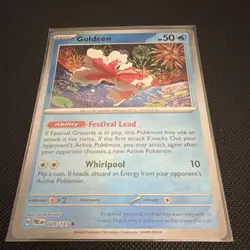 Pokemon Goldeen Master Ball Pattern Holo 020/131 Sv: Prismatic Evolutions - Image 1