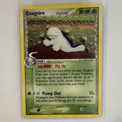 Pokemon TCG Quagsire Rare 21/101 EX Delta Species 80 HP Pump Out English - Image 1