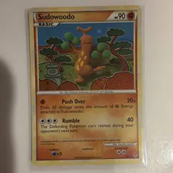 Pokemon TCG Sudowoodo Holo Rare 9/95 Unleashed Basic 2010 English - Image 1