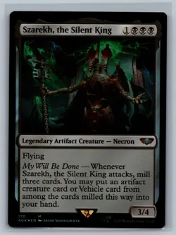 MTG Universes Beyond: Warhammer 40,000 Szarekh, the Silent King #170 Foil 40k - Image 1