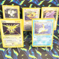 Pokemon Holo Vintage Lot Of 5 Heavily Damaged/Creased Scratches - Image 1