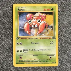 1st Edition Paras 59/64, Parasect 41/64 LP - Jungle Set Vintage Pokemon WoTC - Image 2