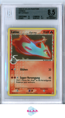 LATIAS R 2006 POKEMON EX HOLON PHANTOMS GERMAN 21 BGS 8.5 - Image 1