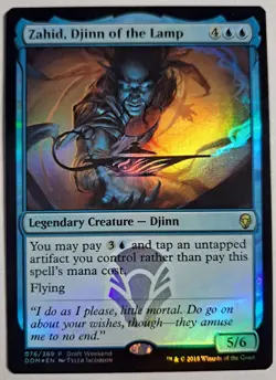 Zahid, Djinn of the Lamp Foil x1 Draft Weekend Dominaria MTG LP/NM - Image 1