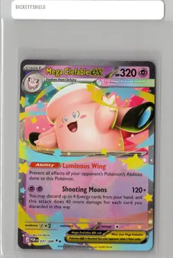 Mega Clefable ex 031/217 Double Rare Holo Pokemon TCG Perfect Order NM - Image 1