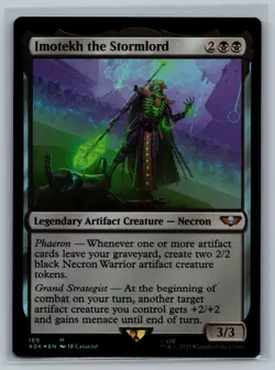 MTG Universes Beyond: Warhammer 40,000 Imotekh the Stormlord #169 Foil TCG 40k - Image 1