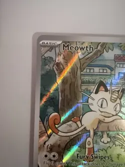 Pokemon Phantasmal Flames Meowth Illustration Rare 106/094 NM-M - Image 2