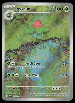 Pokemon Cards Ivysaur 167/165 151 Illustration Rare LP - Image 1