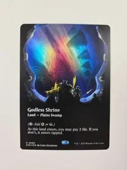 Godless Shrine #280 Foil Rare Borderless Land MTG 2025 Edge of Eternities (EOE) - Image 1