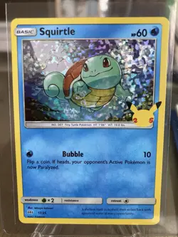 2021 Pokemon McDonald’s 25th Celebration Squirtle 17/25 Holo And Non get both! - Image 1