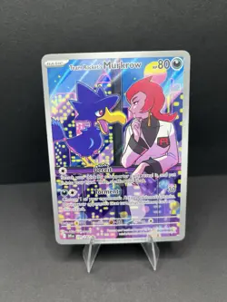 TEAM ROCKET'S MURKROW 200/182 ILLUSTRATION RARE DESTINED RIVALS POKEMON NM/M - Image 1