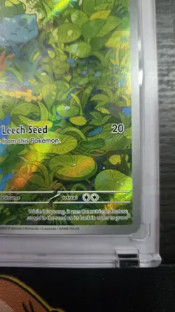 Pokemon TCG Bulbasaur 166/165 Illustration Rare Holo Scarlet & Violet 151 70 HP - Image 4