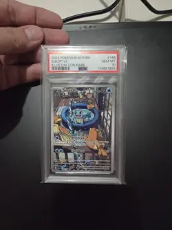Squirtle 148/142 Pokemon Sv07: Stellar Crown Gem Mint PSA 10 - Image 1