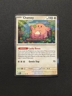 Pokemon TCG Chansey 113/165 Sv: Scarlet & Violet 151 Rare Near Mint - Image 1