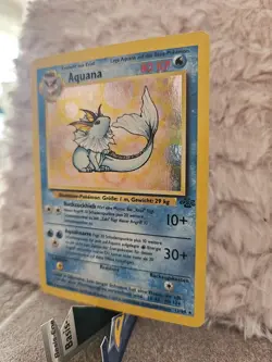 Holo Aquana JU 12/64 - Rare - Dschungel Jungle Nm Pokemon Karte Vintage Deutsch - Image 3