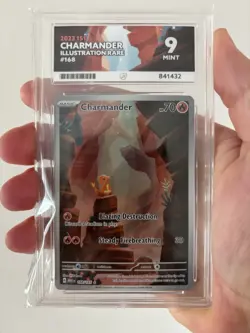 ACE 9 Pokemon TCG Charmander 168/165 Illustration Rare Scarlet & Violet 151 - Image 1