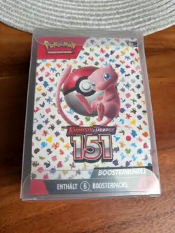 Pokemon 151 Booster Bundle OVP NEU Deutsch 6 Booster Karmesin & Purpur Mew - Image 2