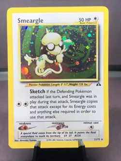 Pokemon TCG Smeargle Neo Discovery 11/75 Holo Rare WOTC VTG 2001 - Image 1