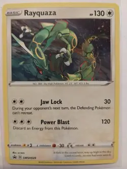 RAYQUAZA SWSH029 COSMOS HOLO PROMO SWORD & SHIELD NM - Image 2