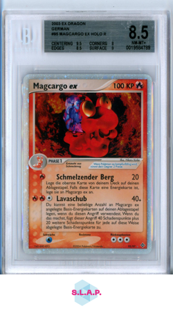 MAGCARGO EX HOLO R 2003 POKEMON EX DRAGON GERMAN 95 BGS 8.5 - Image 1