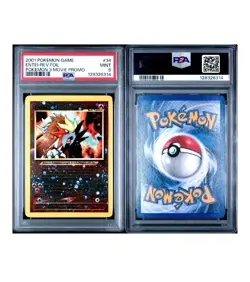 PSA 9 2001 Entei Reverse Holo #34 Pokemon TCG Movie 3 Black Star Promo Mint💎💎 - Image 3