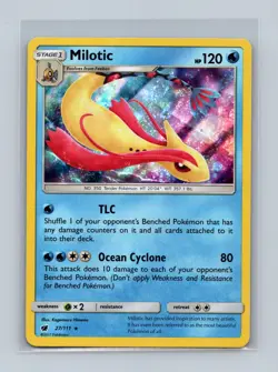 Milotic 27/111 Holo Rare Crimson Invasion Pokemon Holo Lightly Played - Image 1
