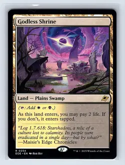 Godless Shrine Regular Rare Land MTG 2025 Edge of Eternities (EOE) - Image 1