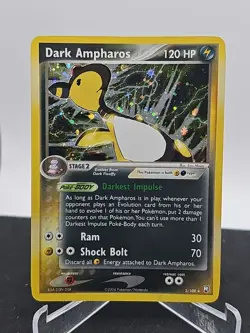 Dark Ampharos 2/109 EX Team Rocket Returns 2004 Pokemon Holo - Image 1
