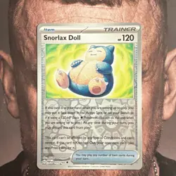 Pokemon Trainer Snorlax Doll 175/182 Paradox Rift Reverse Holo LP Uncommon Card - Image 1