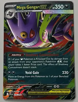 Pokemon Phantasmal Flames Mega Gengar ex Stage 2 Double Rare HoloFoil #056/094 - Image 1