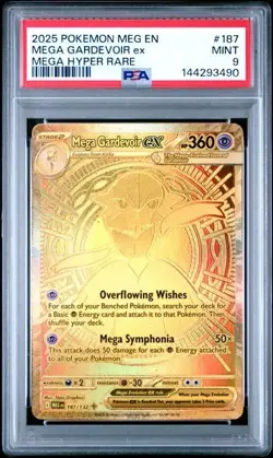 2025 POKEMON MEG EN-MEGA EVOLUTION #187 MEGA GARDEVOIR ex MEGA HYPER RARE - Image 1