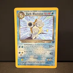 Dark Blastoise 3/82 Team Rocket Holo Rare 70 HP Pokemon TCG Card 2000 - Image 1