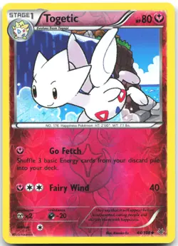 Togetic 44/108 Uncommon Roaring Skies Pokemon Reverse Holo Lightly Played - Image 1
