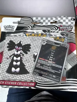 Pokemon White Flare Tech Sticker Collection Gothitelle Booster Packs 3 English - Image 1