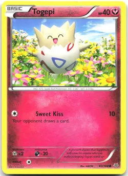 Togepi 43/108 Common Roaring Skies Pokemon Lightly Played - Image 1