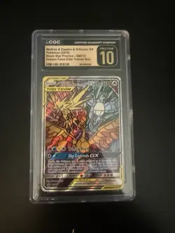 MOLTRES & ZAPDOS & ARTICUNO GX Black Star Promo SM210 CGC 10 Pristine Pokemon - Image 1