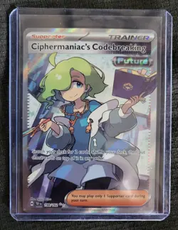 Pokemon TCG Temporal Forces Trainer Ciphermaniac’s Codebreaking #198/162 NM MINT - Image 5