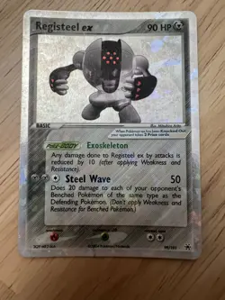 Pokemon Registeel ex 99/101 SWIRL ex Hidden Legends Holo MP - Image 1