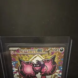Pokemon Pecharunt EX 163/131 SV5 Prismatic Evolutions Rare Holo 190 HP - Image 2
