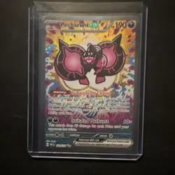Pokemon Pecharunt EX 163/131 SV5 Prismatic Evolutions Rare Holo 190 HP - Image 4