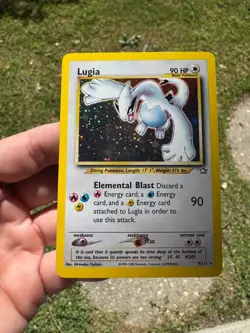 Lugia Neo Genesis 9/111 Unlimited Holo LP! Pokemon - Image 1