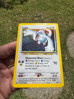 Lugia Neo Genesis 9/111 Unlimited Holo LP! Pokemon - Image 2