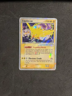 Pokemon 2004 EX Fire Red Leaf Green Zapdos Ex 116/112 - Swirl - HP - Image 1