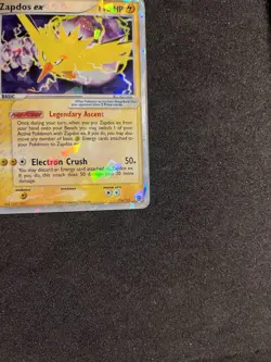 Pokemon 2004 EX Fire Red Leaf Green Zapdos Ex 116/112 - Swirl - HP - Image 5