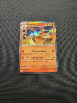 Pokemon TCG Flareon 136/165 Sv: Scarlet & Violet 151 Rare Near Mint - Image 2