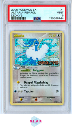 ALTARIA-REV.FOIL DEOXYS POKEMON EX DEOXYS 2005 1 PSA 9 - Image 1