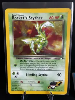 Rocket's Scyther 013/132 Gym Heroes Holo LP Pokemon TCG🪲 - Image 2