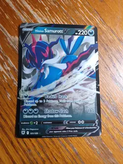 Hisuian Samurott V 101/189 Swsh10: Astral Radiance Holo Pokemon TCG - Image 1